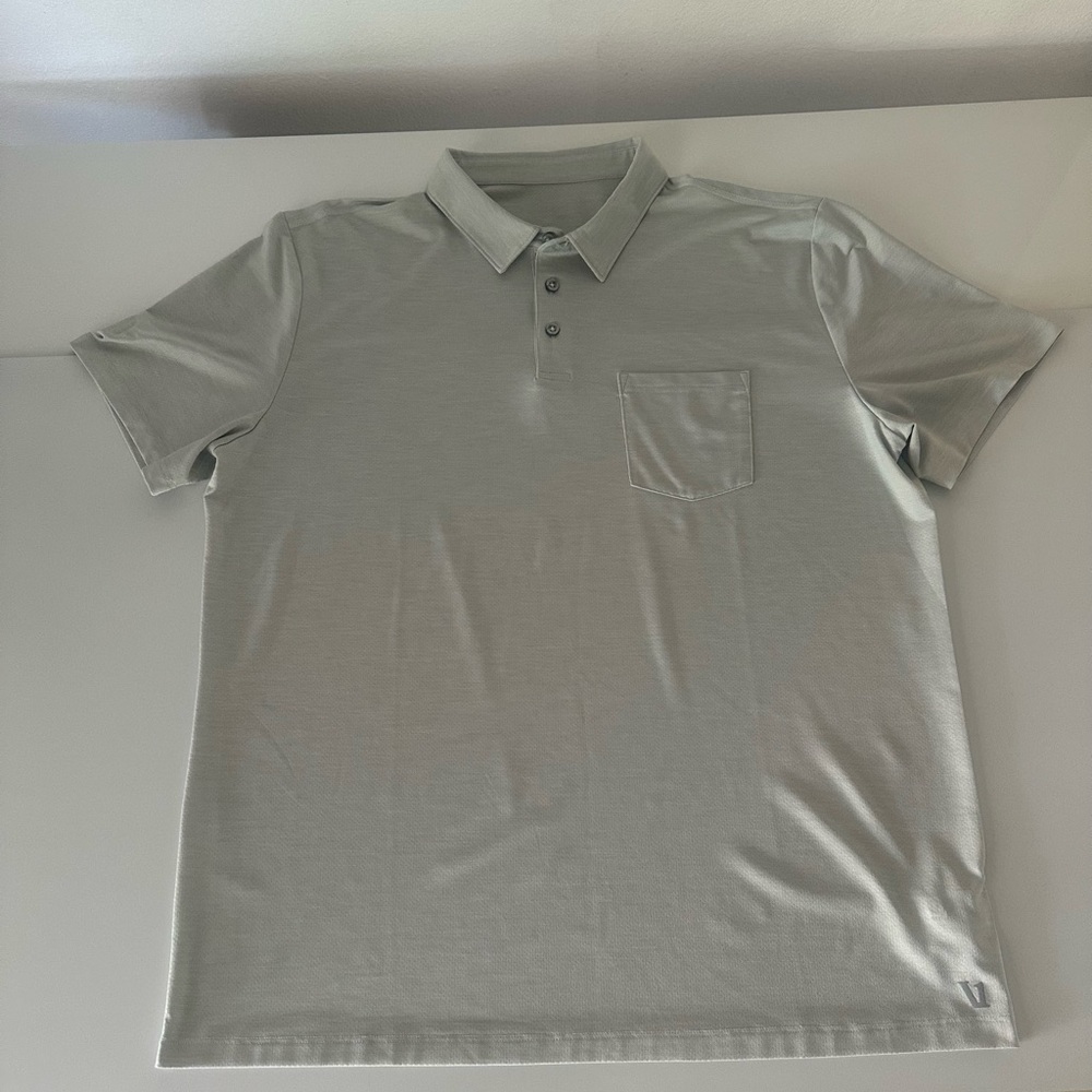 Vuori Men’s Polo Shirt XL Performance Short Sleeve Pocket